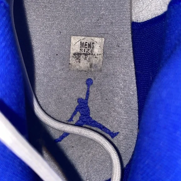 Nike Jordan Pro Strong White Blue Wolf Grey Shoes (DC8418 104) Men's Size 8.5 - Picture 7 of 7